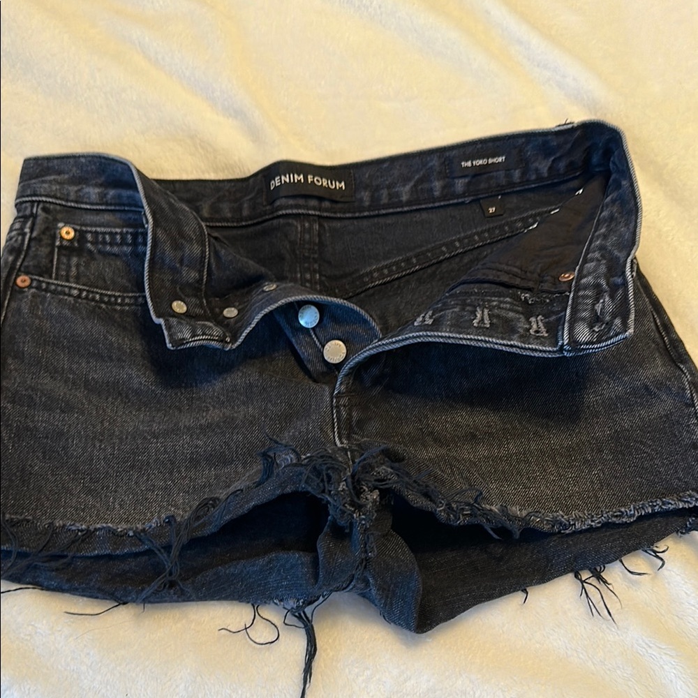 Denim Forum The Yoko Black Shorts